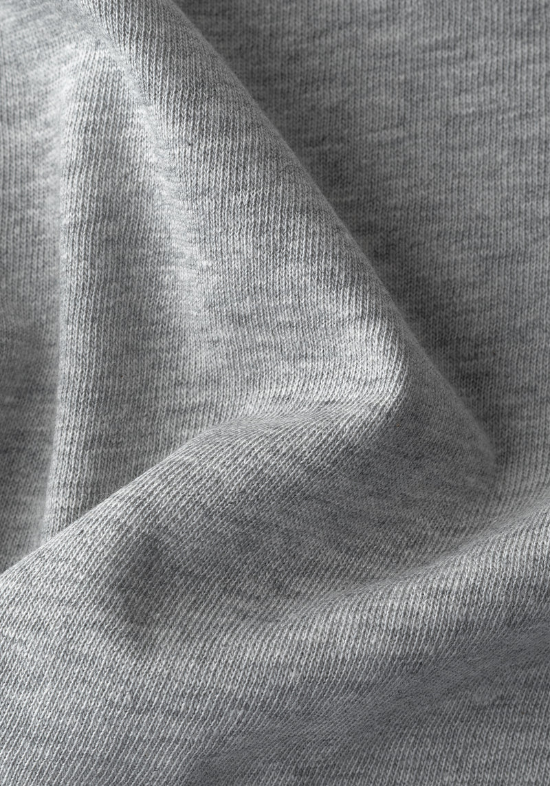 Ash Grey Linen-Blend V-Polo