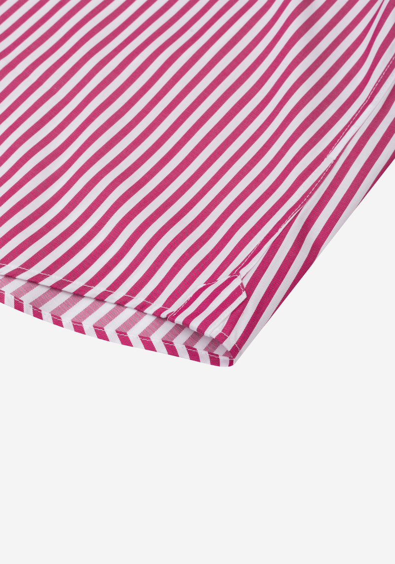 Carmine Red Stripe Signature Twill Shirt