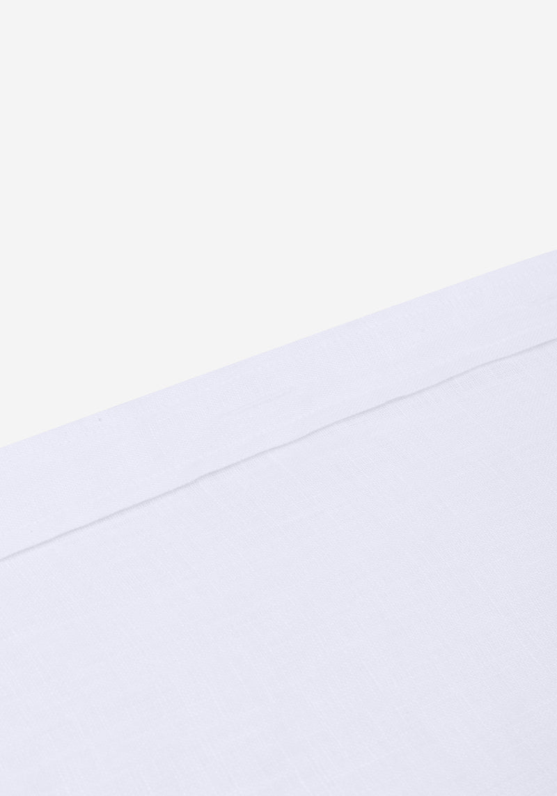 Pristine White Belgian Linen Shirt