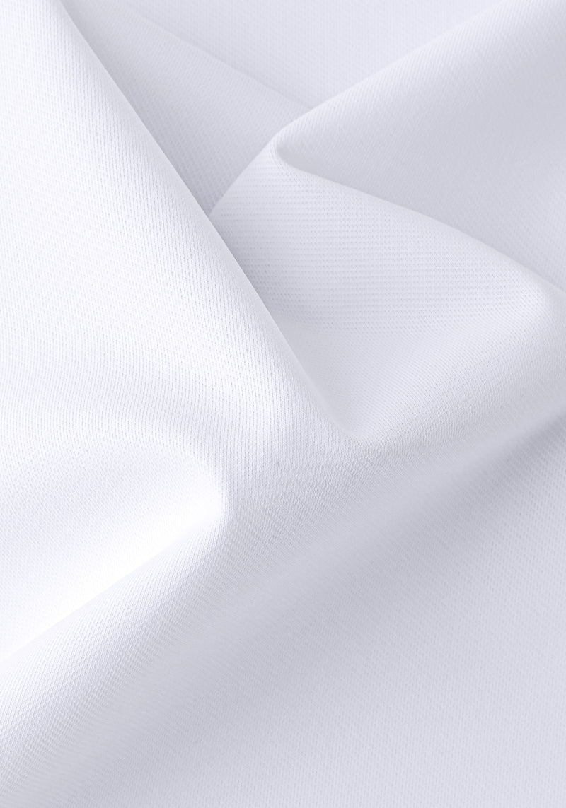 Pure White Aero-Hybrid Polo Shirt
