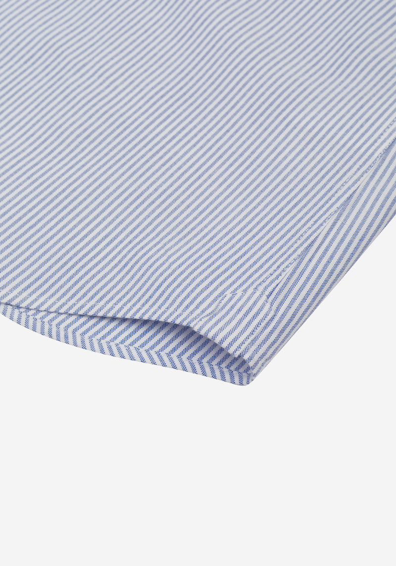 Dust Blue Stripe Oxford Shirt