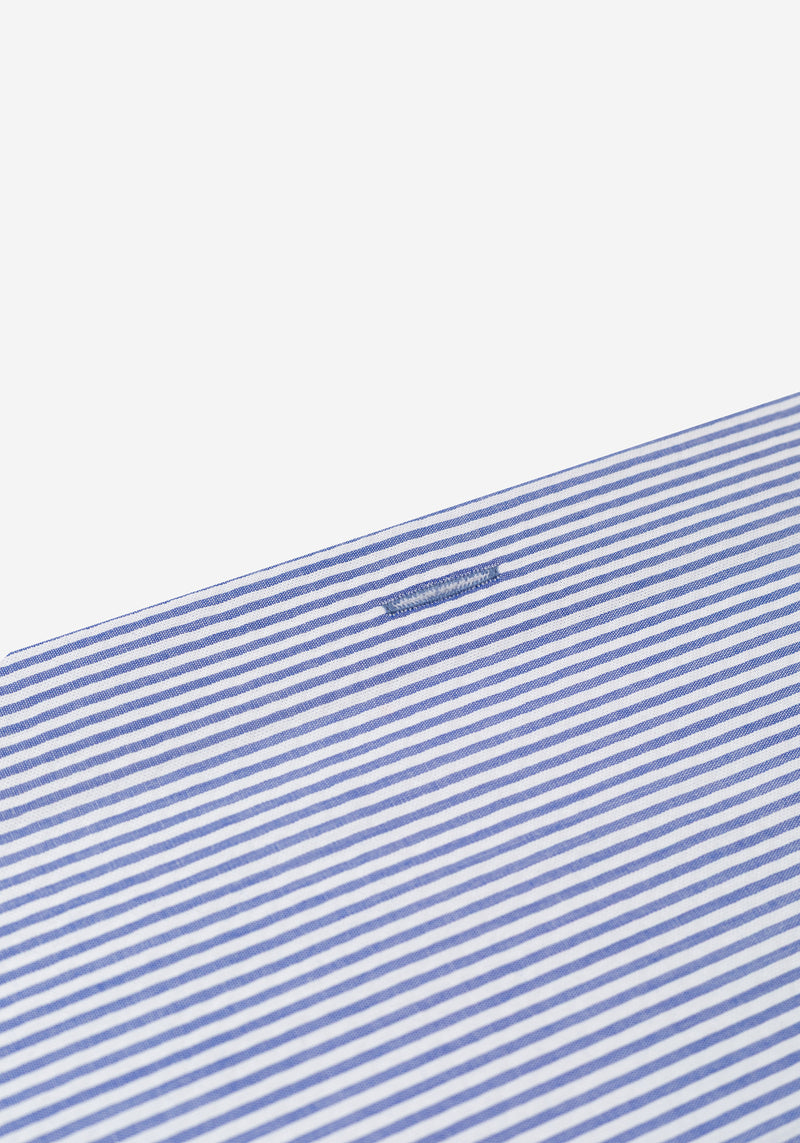 Royal Blue Stripe Seersucker Shirt
