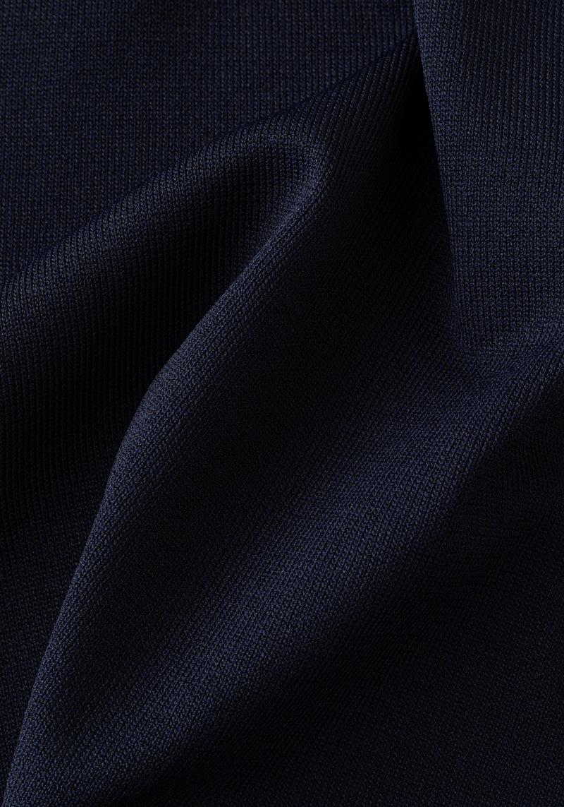 Shadow Navy Polyamide Knitted Polo Shirt