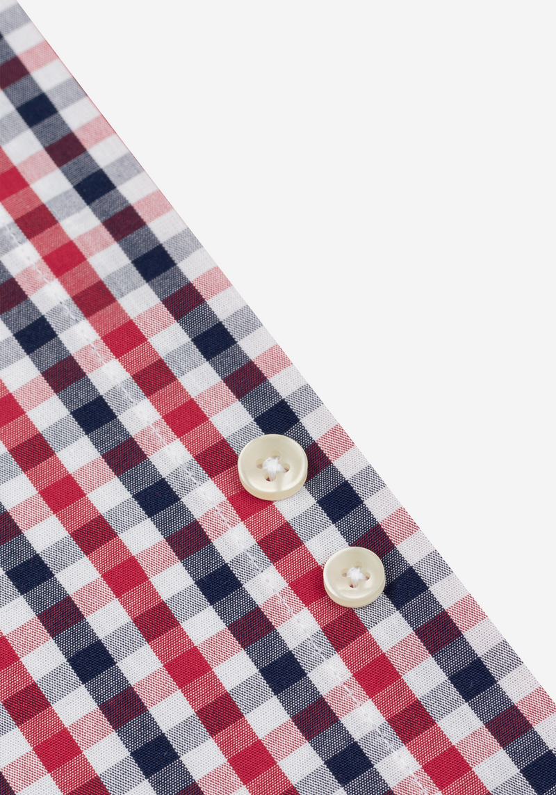 Currant Red Checked Oxford Shirt