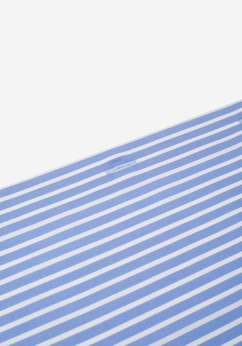 Lagoon Blue Stripe Poplin Shirt