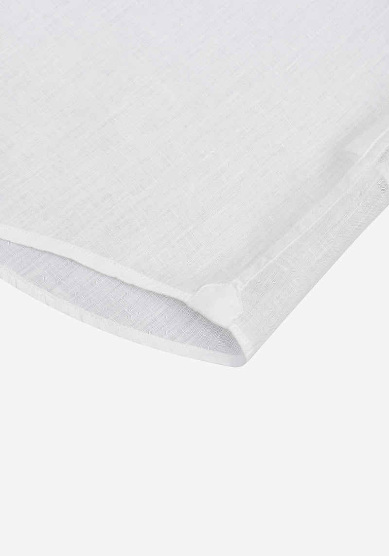 Vanilla White Belgian Linen Shirt
