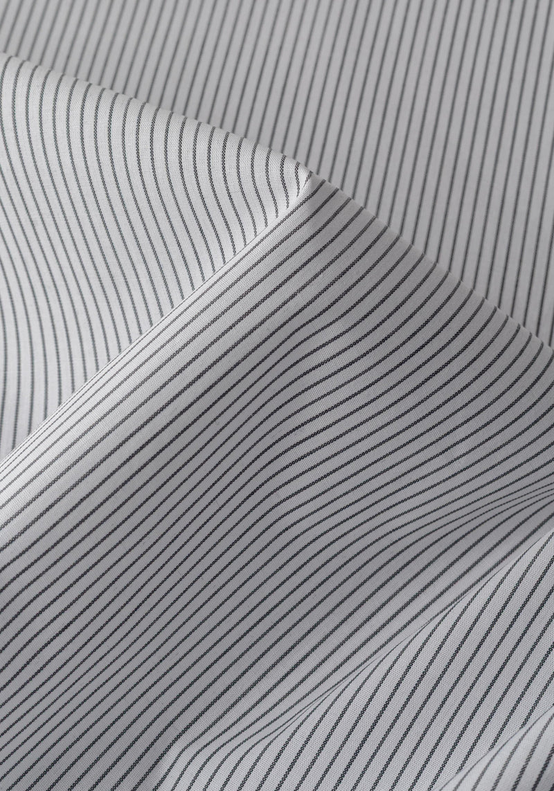 Pitch Black Stripe Poplin Shirt
