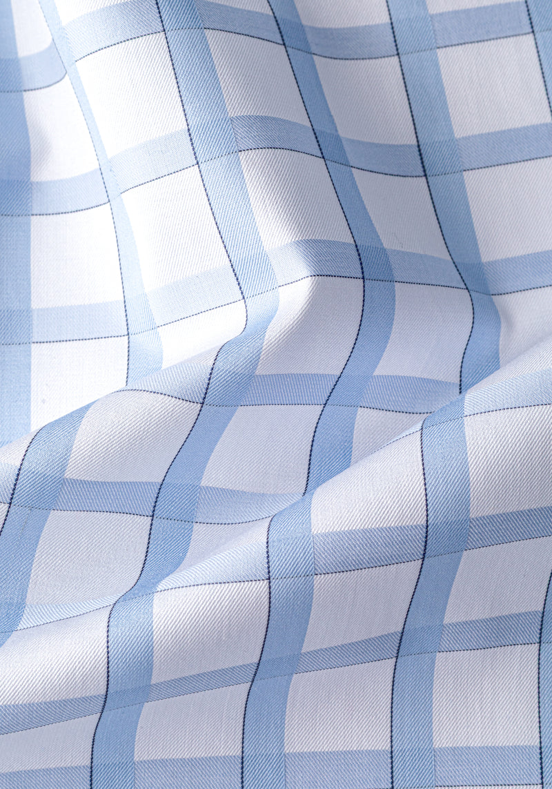 Coastal Blue Checked Signature Twill Shirt