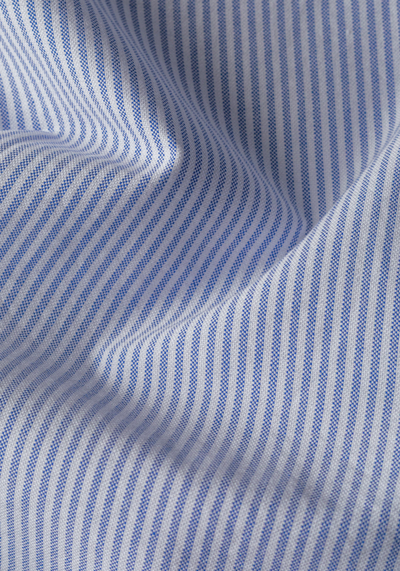 Dust Blue Stripe Oxford Shirt