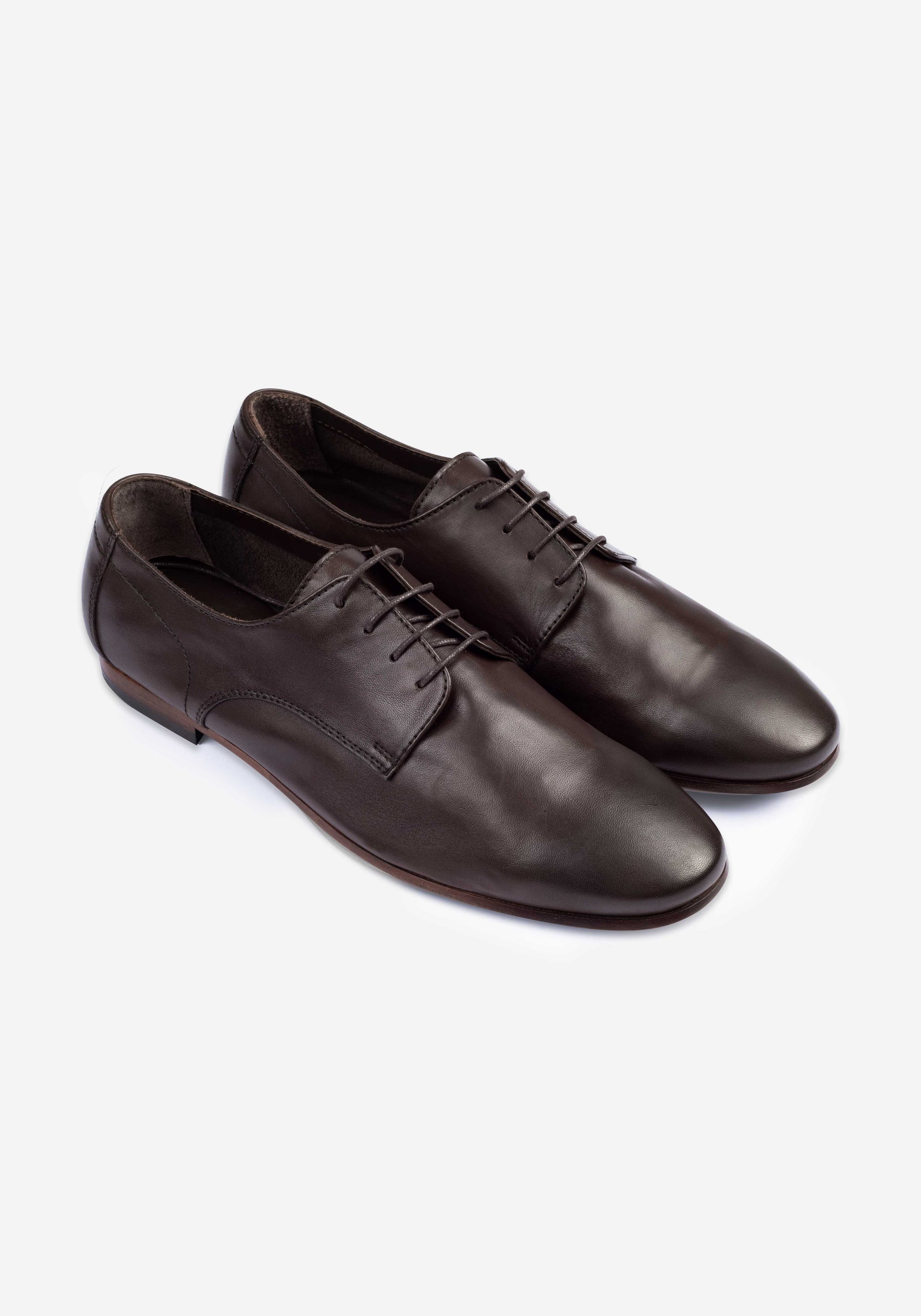 Mocha Brown Calf-Skin Leather Lace-up