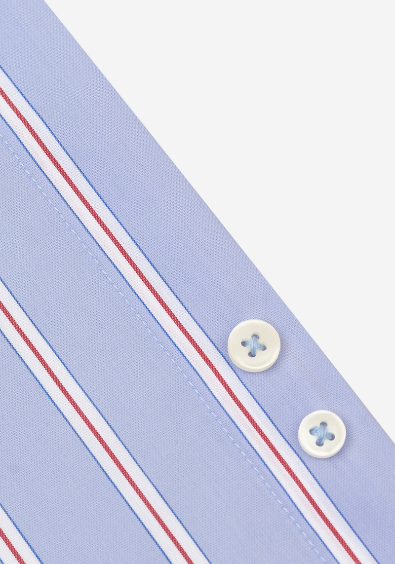 Ivy Blue Stripe Poplin Shirt