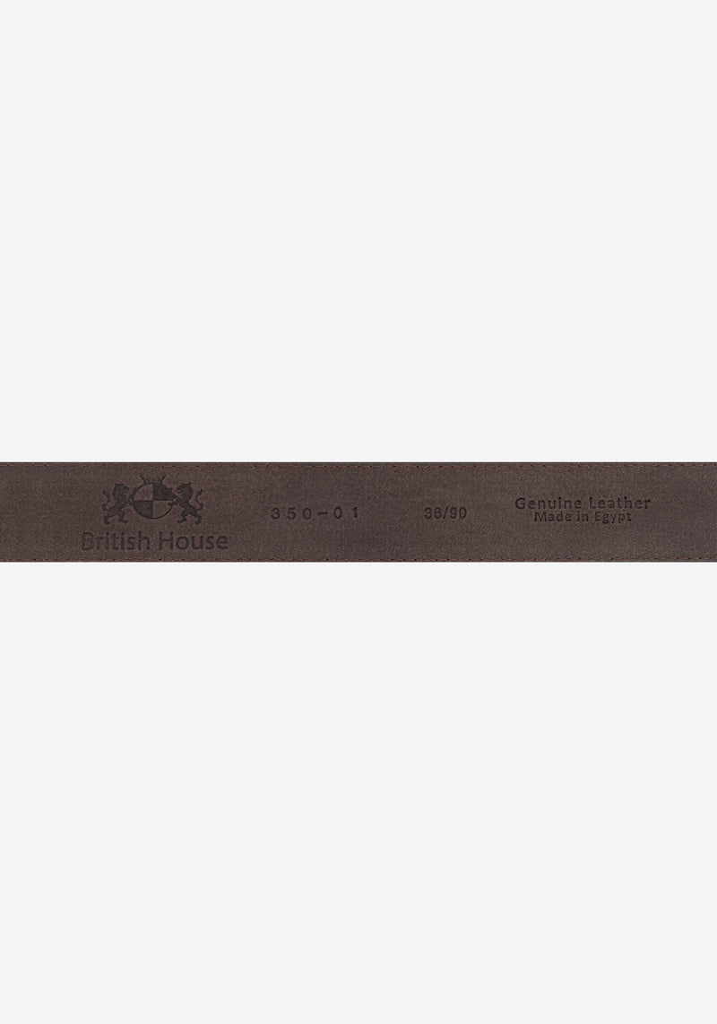 Panther Black Spanish Genuine Leather Patterned Belt