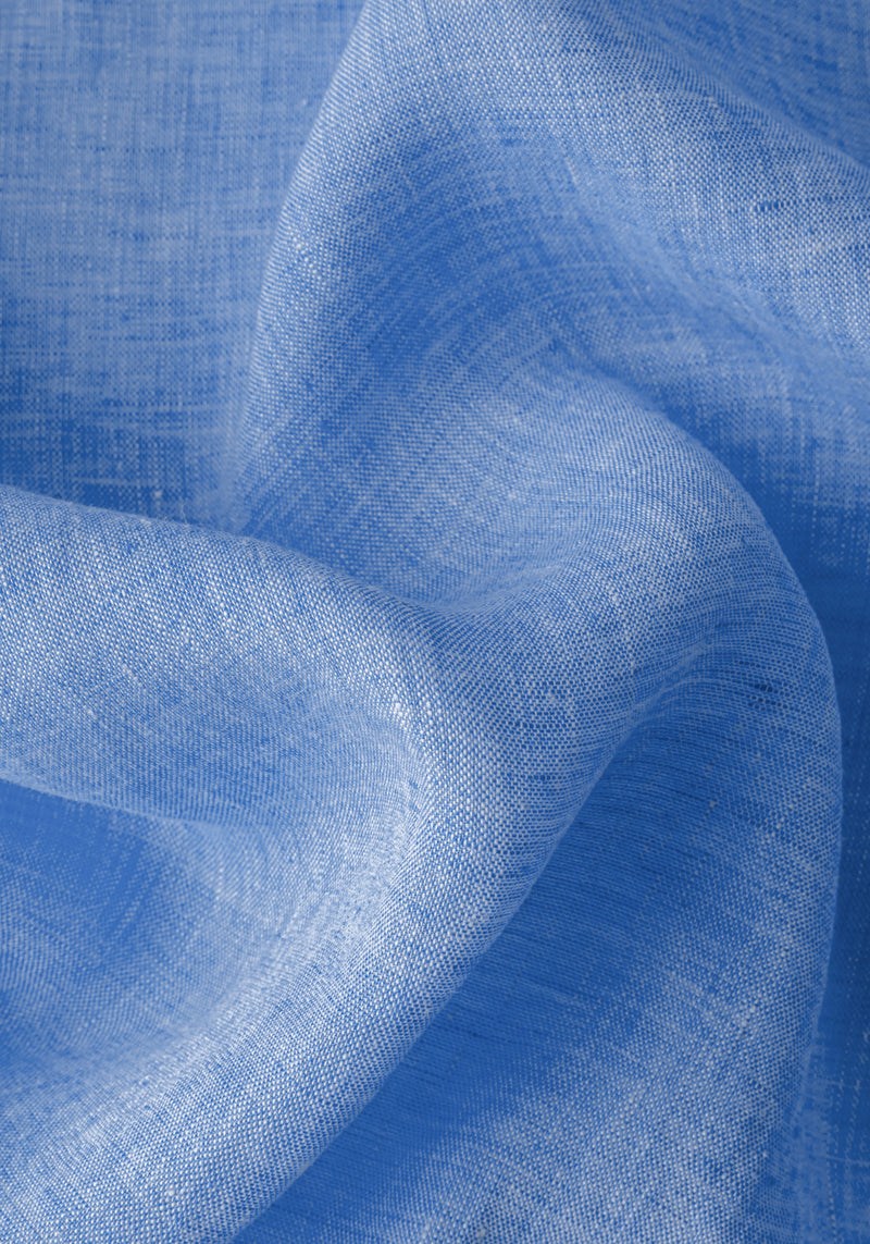 Sea Blue Belgian Linen Shirt