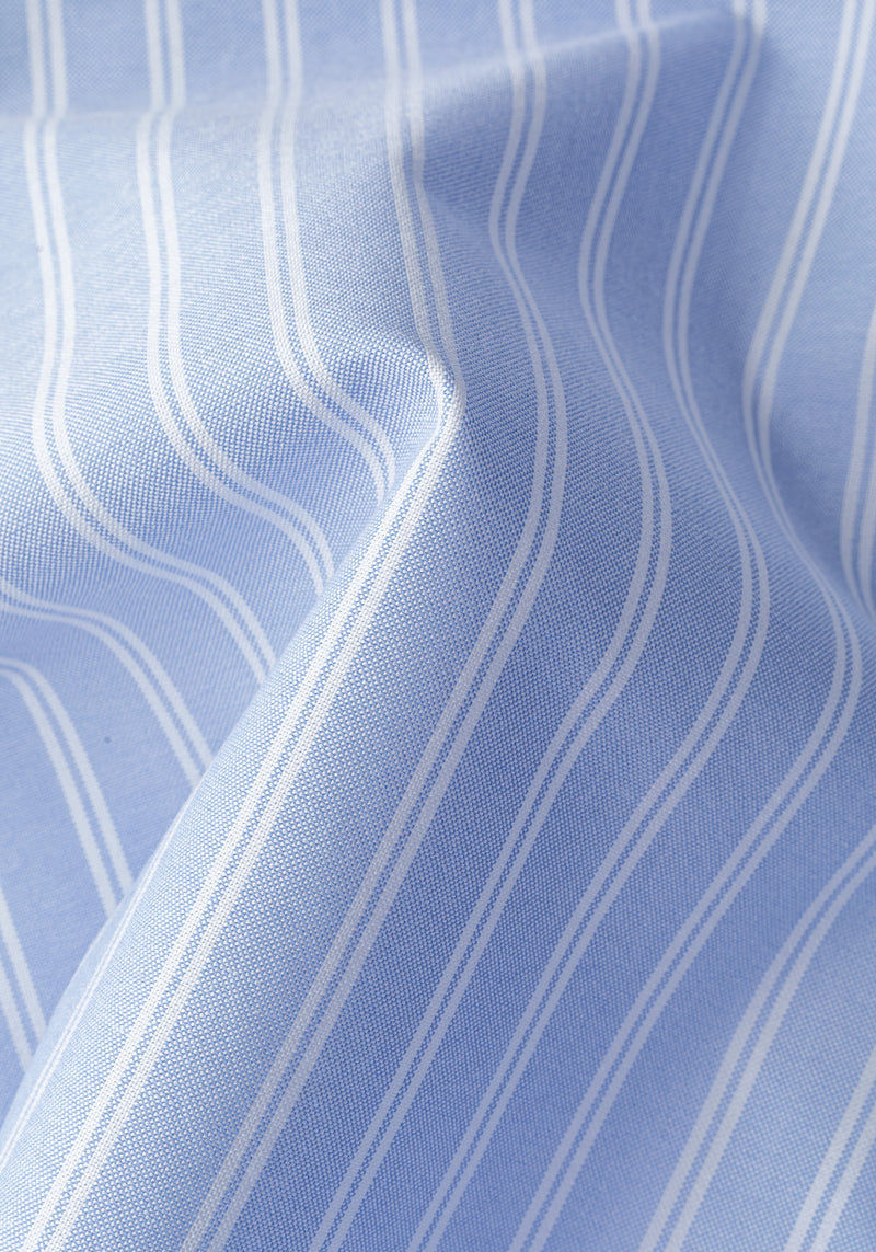 Baby Blue Stripe Heavy Oxford Shirt
