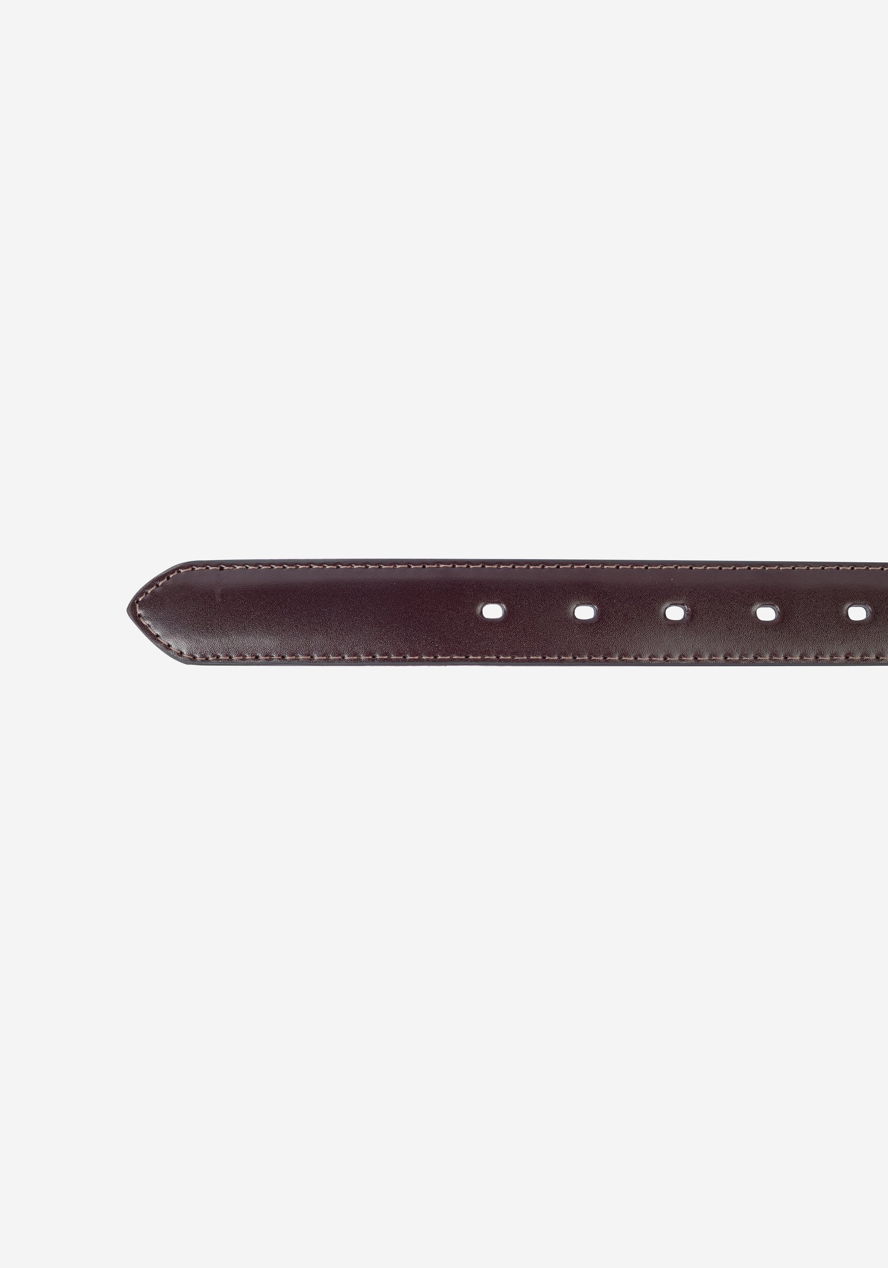 Mocha Brown Leather Belt