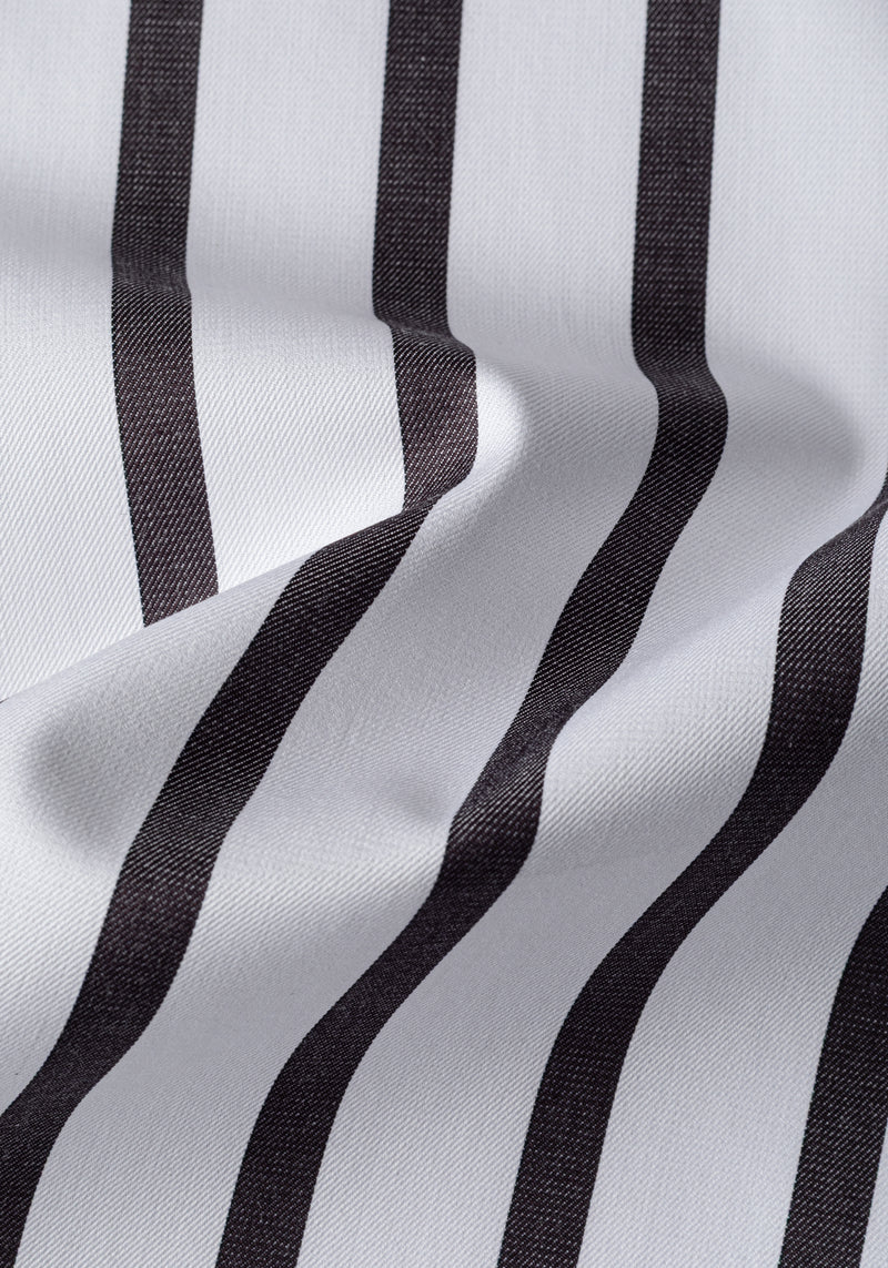 Onyx Black Stripe Signature Twill Shirt