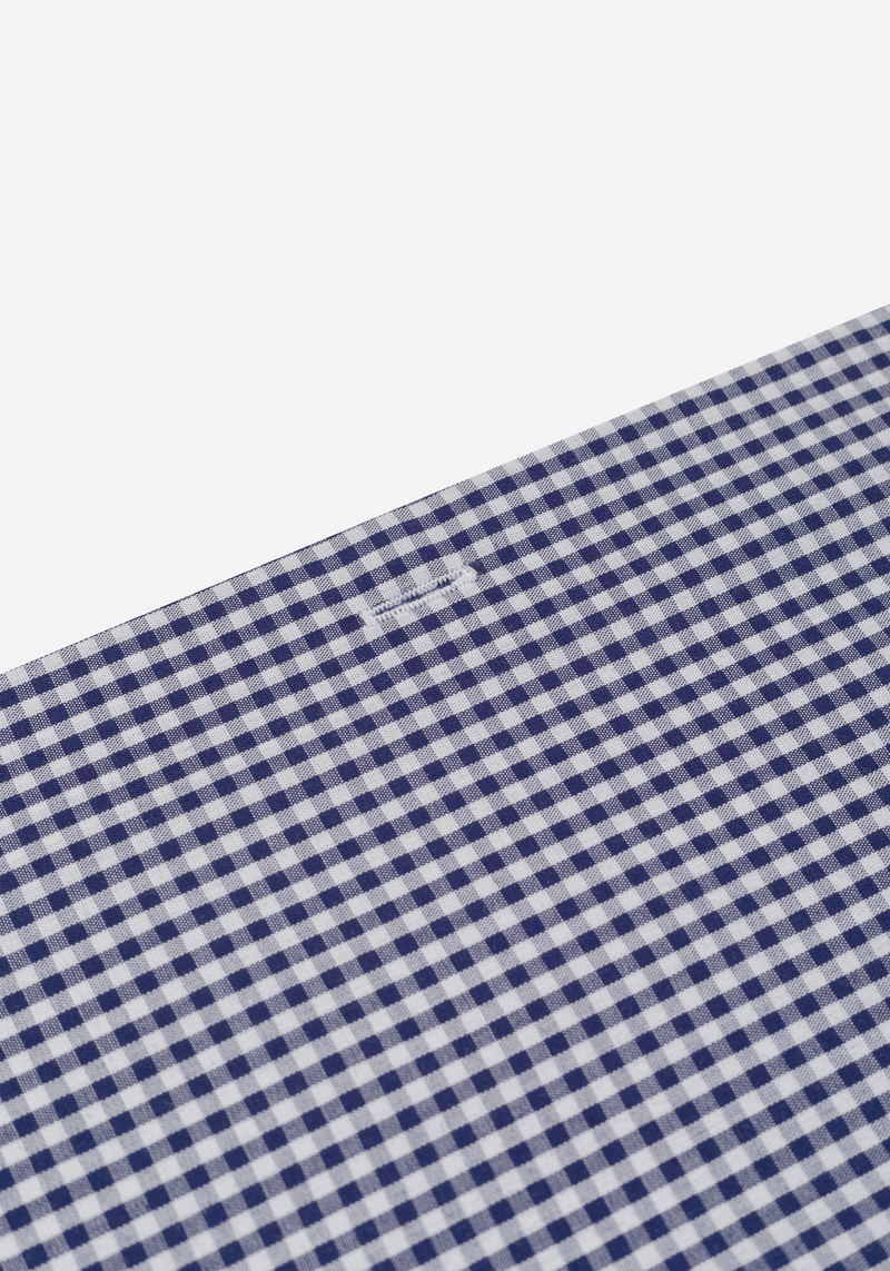 Slate Navy Checked Poplin Shirt