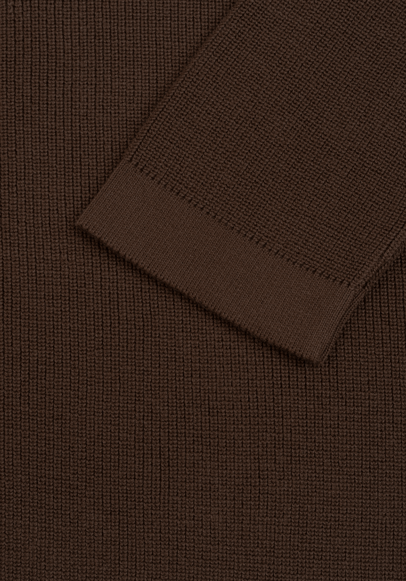 Espresso Brown Heavy Knitted Cardigan