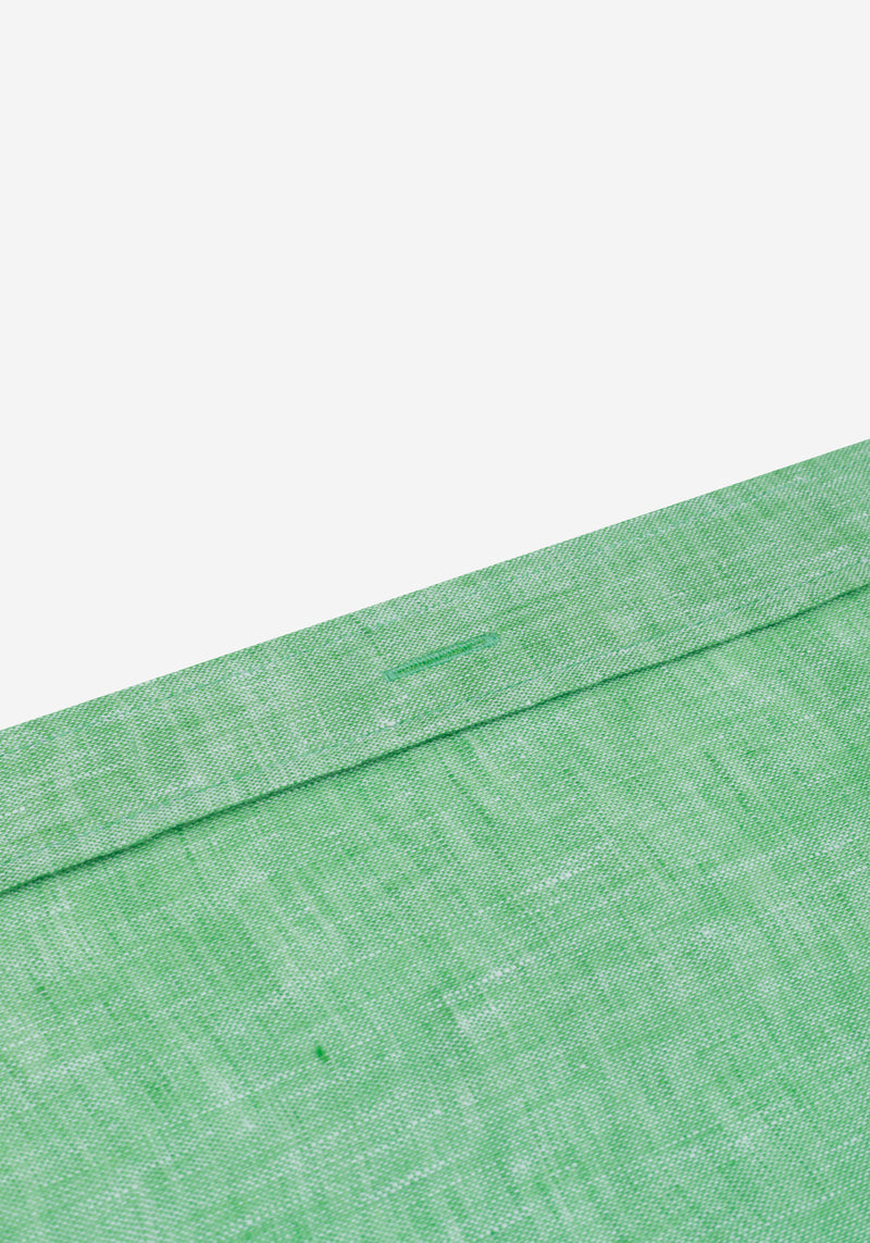 Palm Green Belgian Linen Shirt