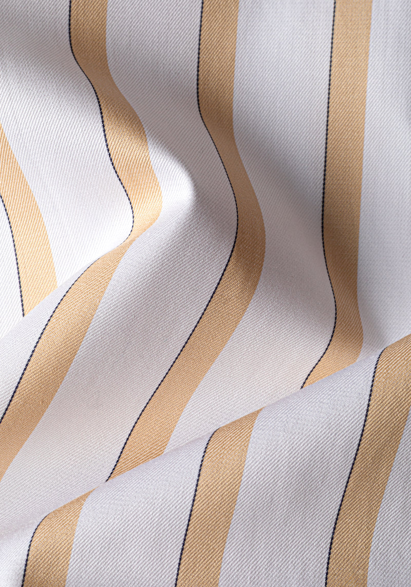 Desert Beige Stripe Signature Twill Shirt