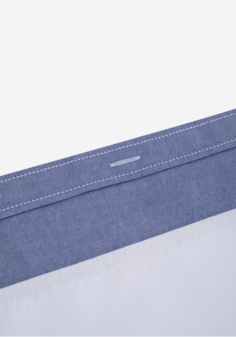 Navy Tri-Tone Oxford Shirt