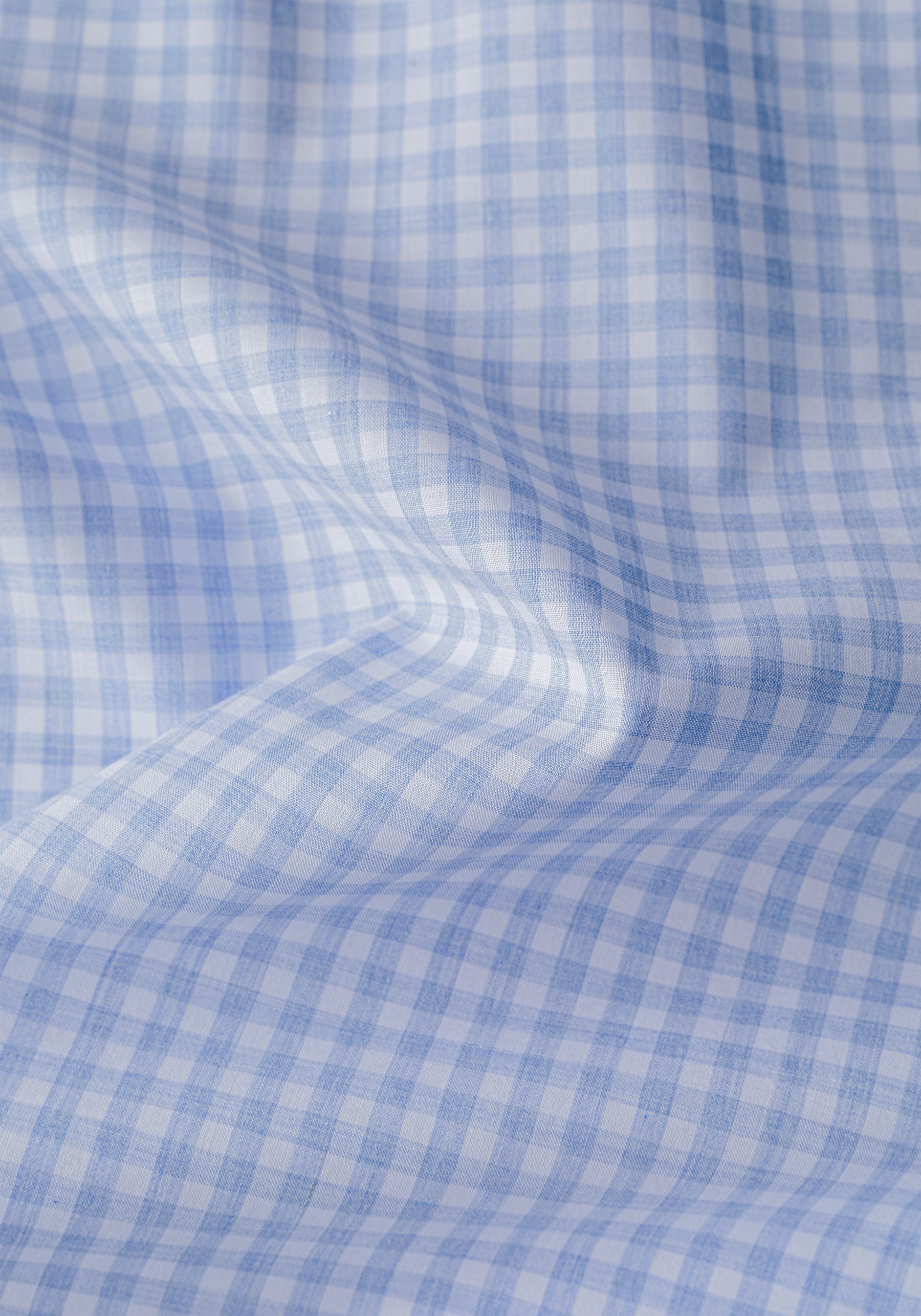 Periwinkle Blue Checked Poplin Shirt