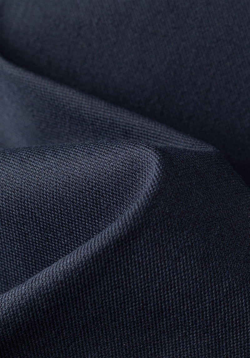 Shadow Navy Cotton Tencel Gabardine