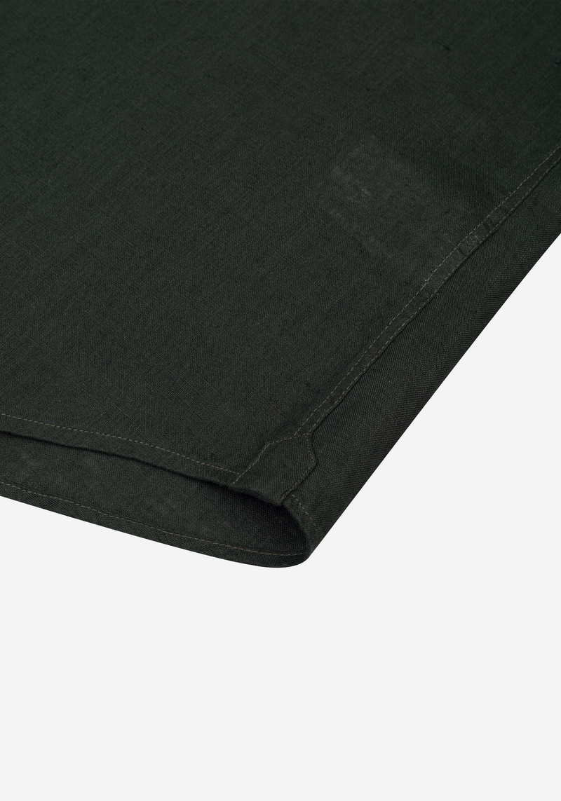 Dull Olive Belgian Linen Shirt