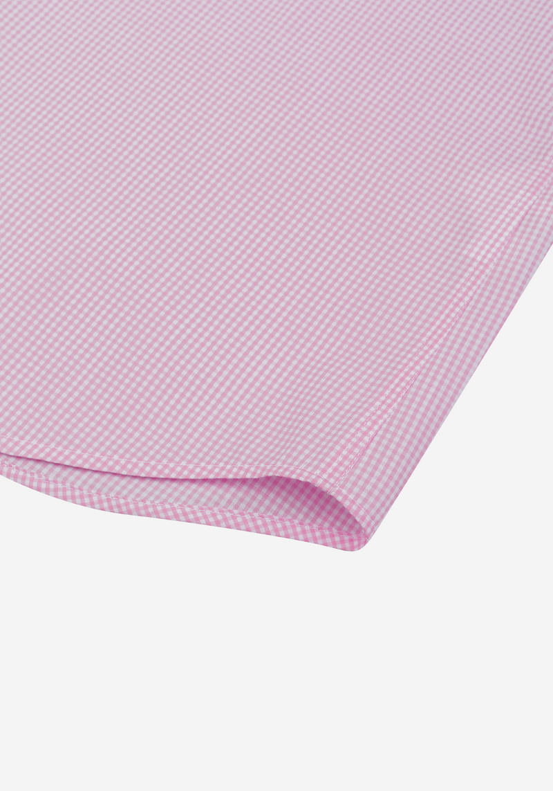 Blossom Pink Checked Poplin Shirt