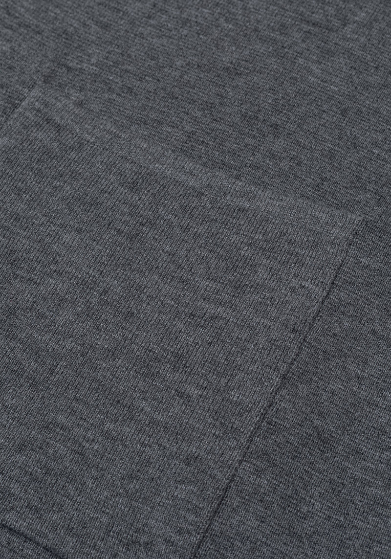 Eclipse Grey Merino Wool Blend Cardigan
