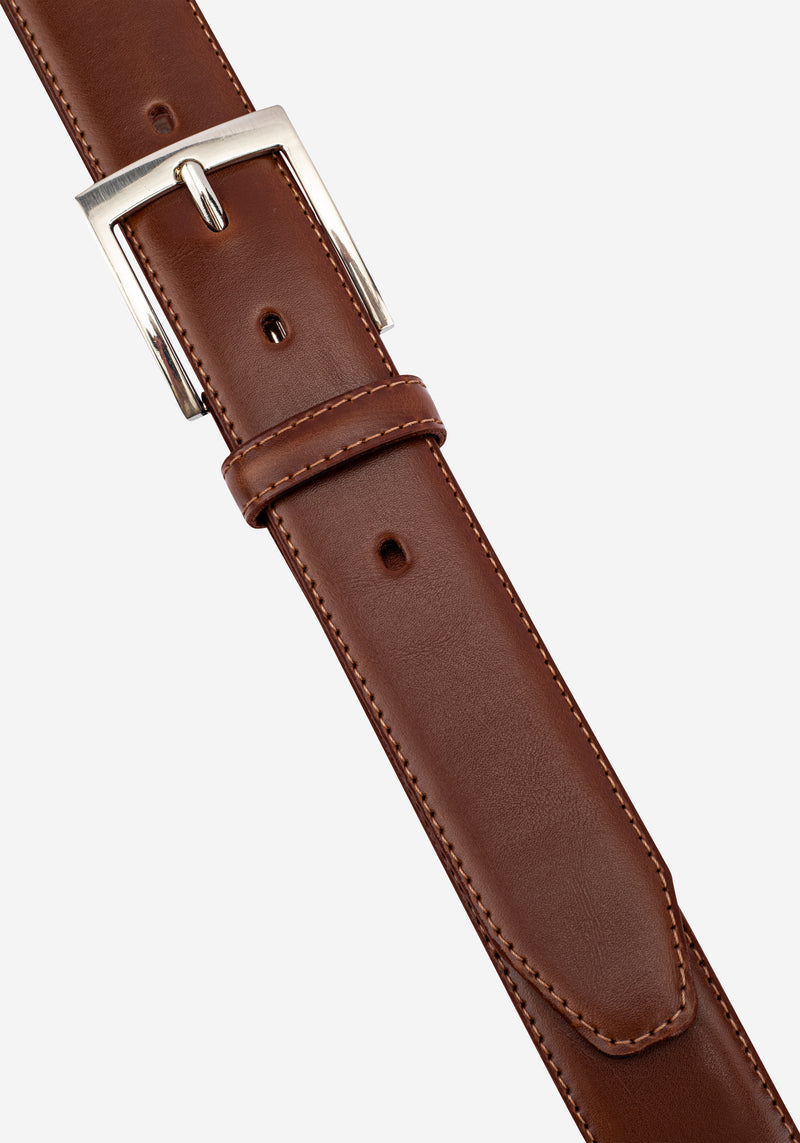 Mocha Brown Spanish Genuine Leather Belt