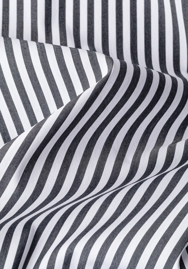 Charcoal Black Stripe Aero-Hybrid Shirt