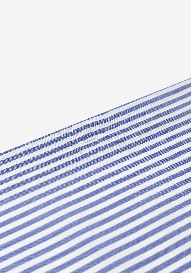Delft Blue Stripe Poplin Shirt