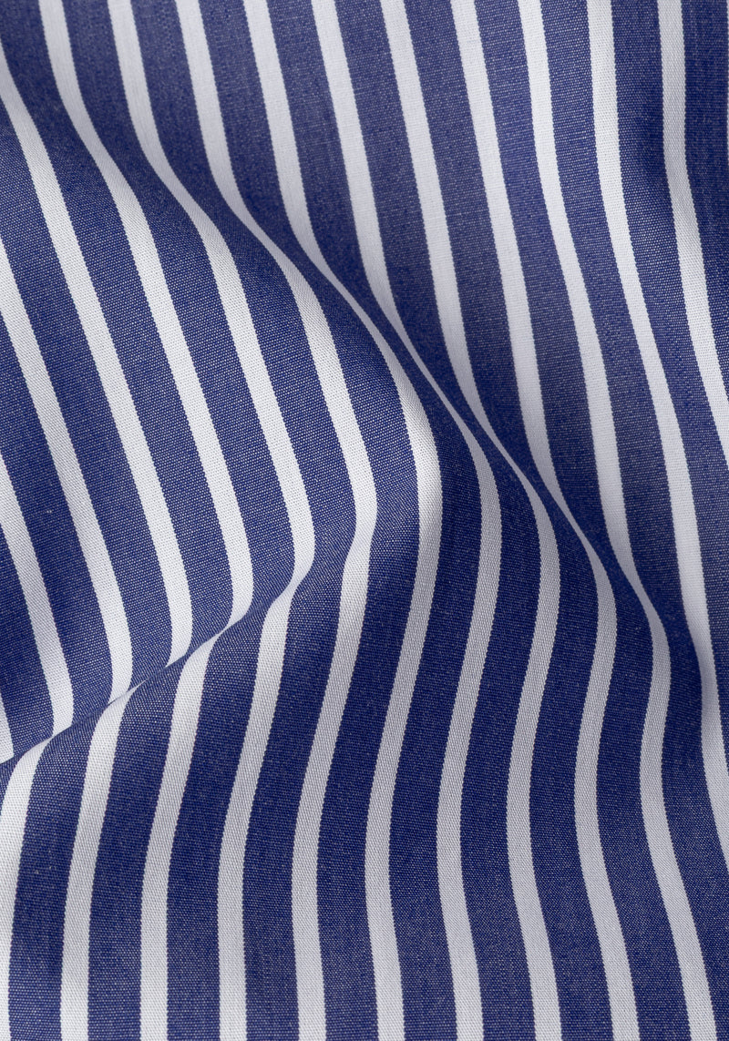Shadow Navy Stripe Poplin Shirt