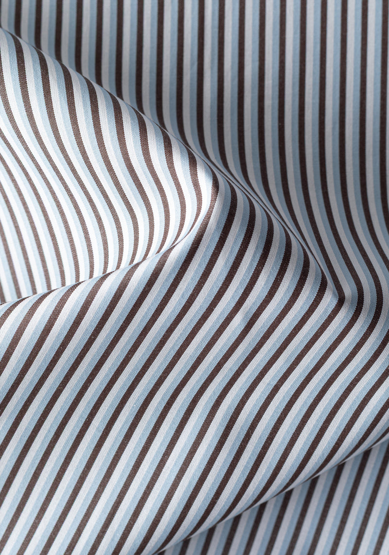 Truffle Brown Stripe Oxford Shirt