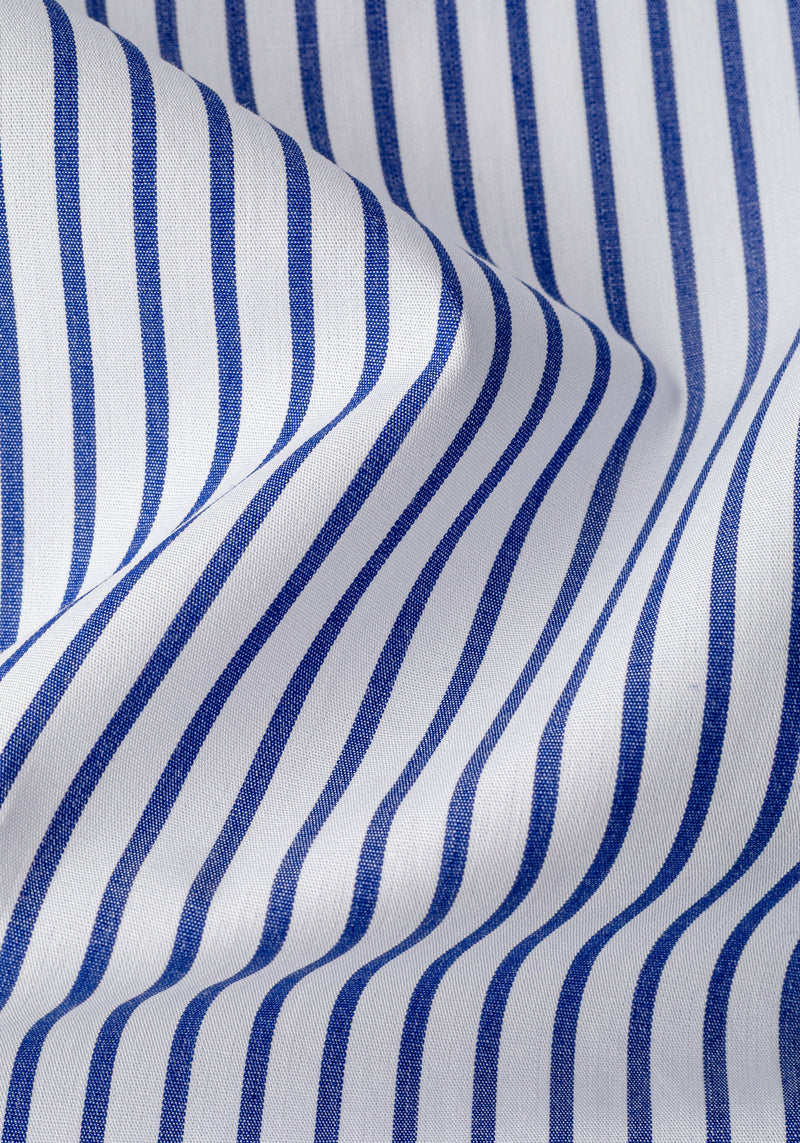 Imperial Blue Stripe Poplin Shirt