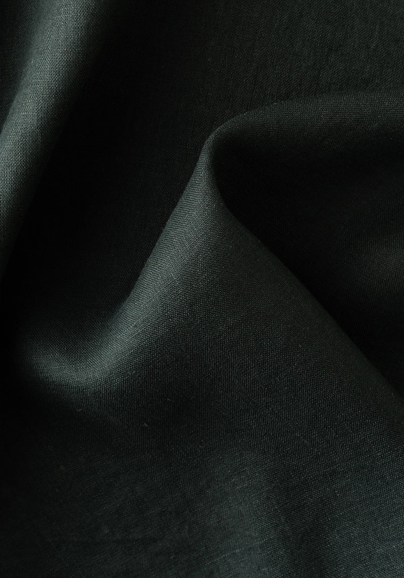 Dull Olive Belgian Linen Shirt
