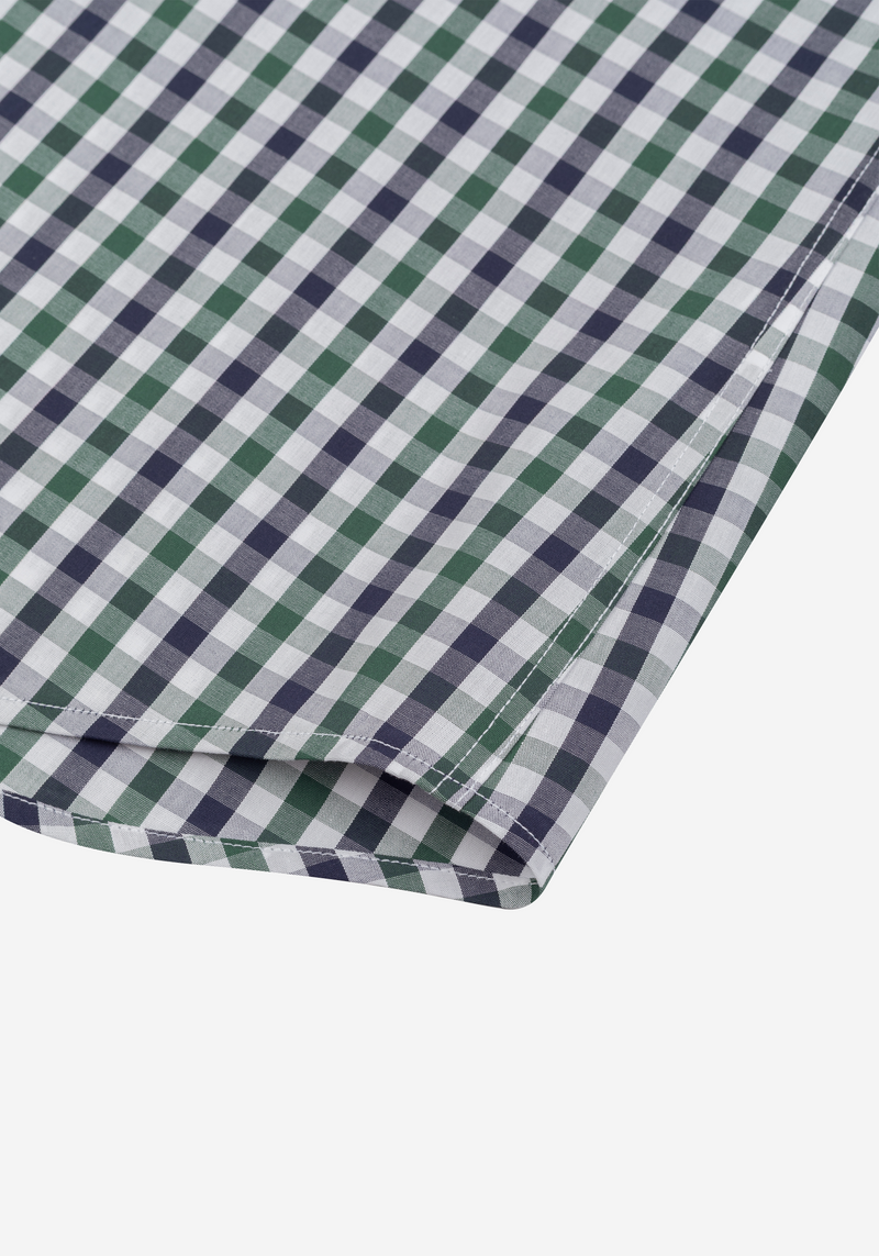 Racing Green Checked Oxford Shirt