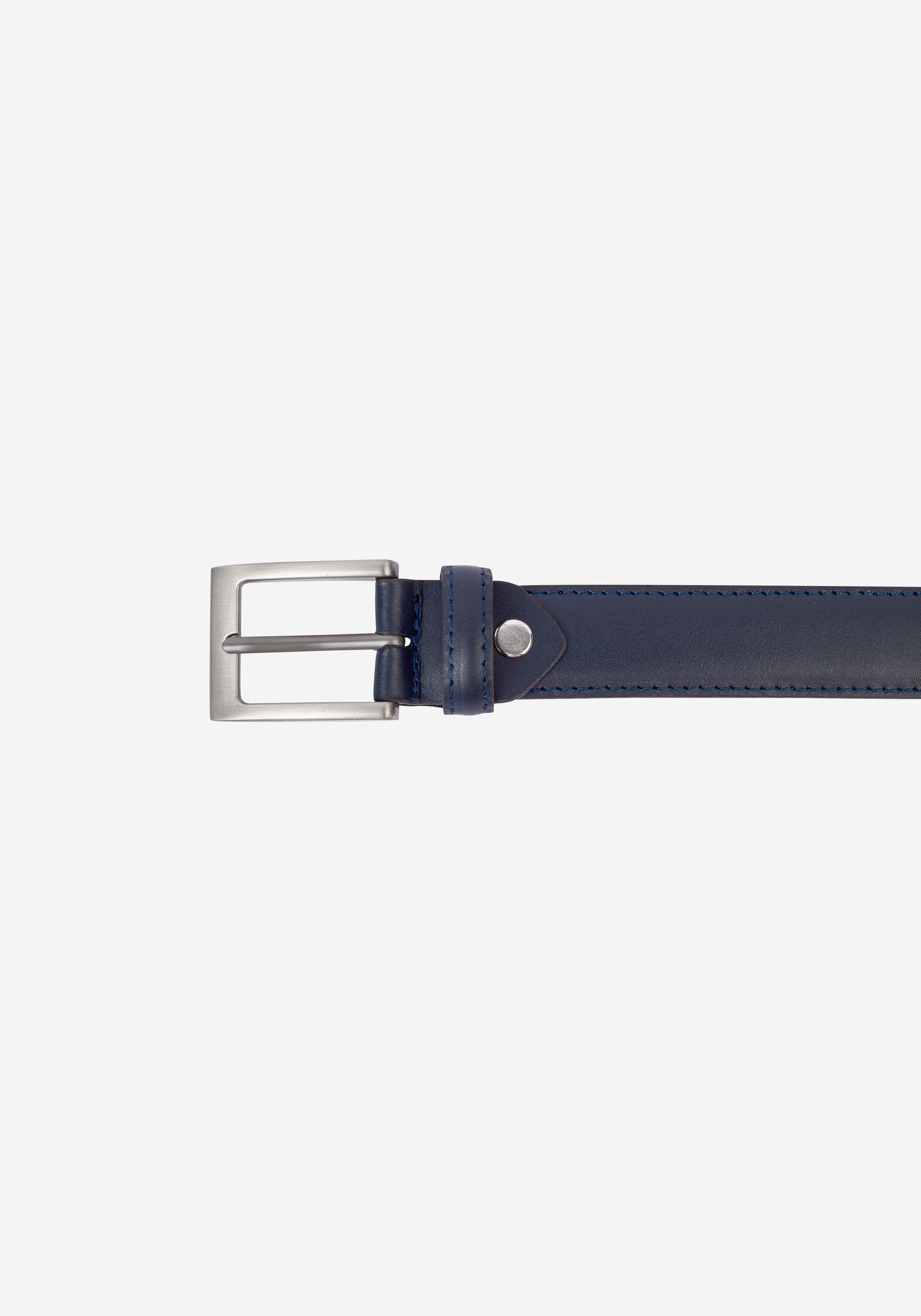 Royal Blue Leather Belt