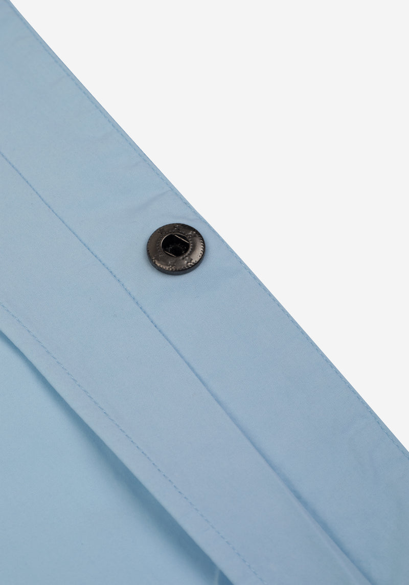 Powder Blue Paper Touch Overshirt
