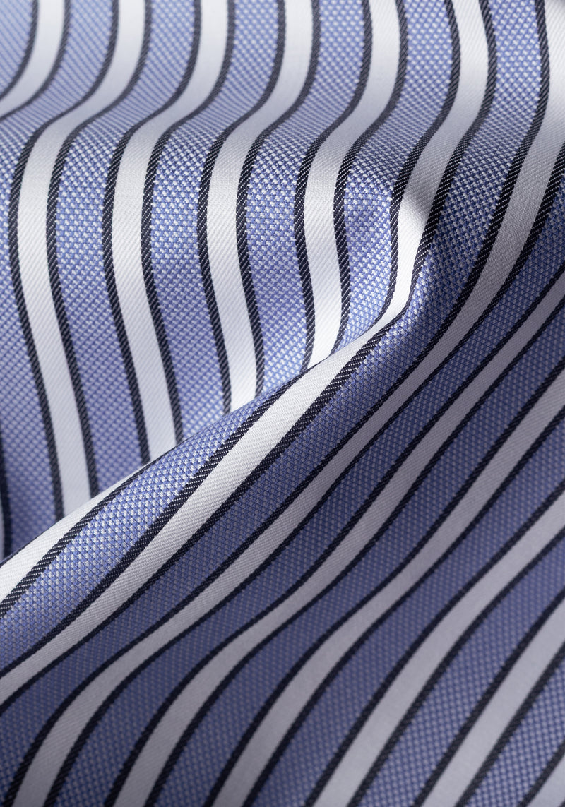 Cannes Blue Stripe Oxford Shirt