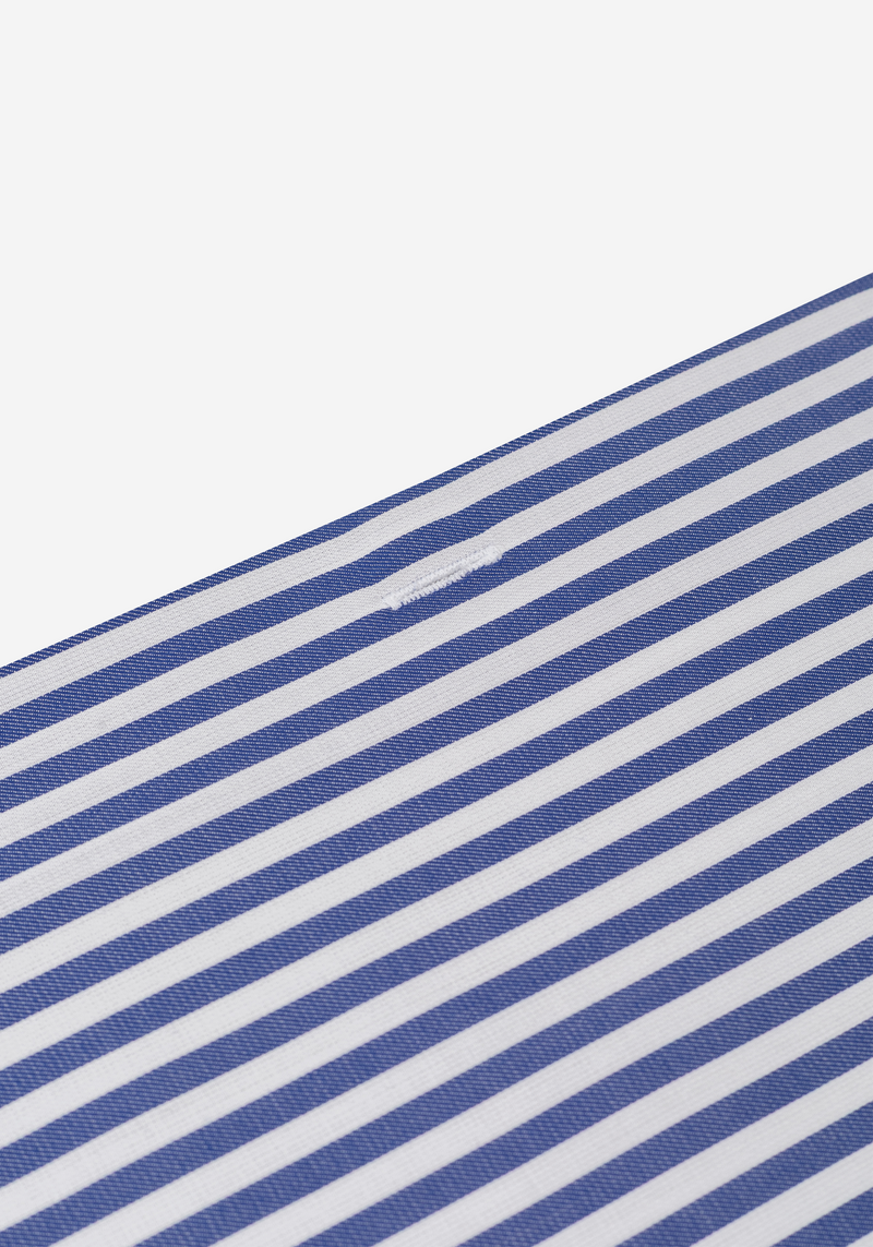 Delta Blue Stripe Signature Twill Shirt