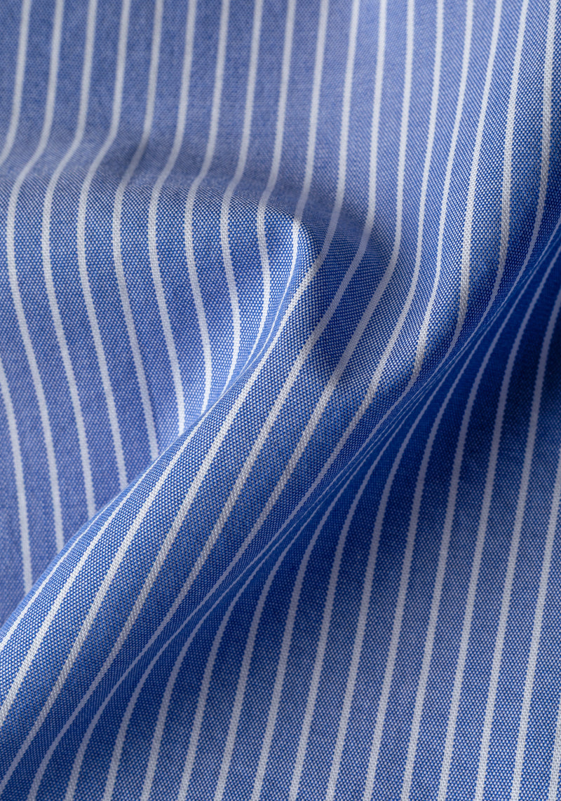 Lago Blue Stripe Oxford Shirt