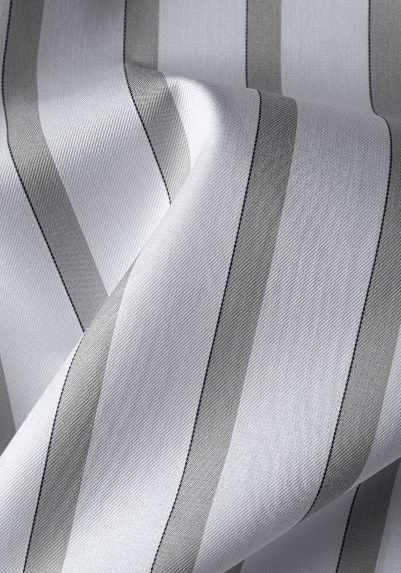 Lunar Grey Stripe Signature Twill Shirt