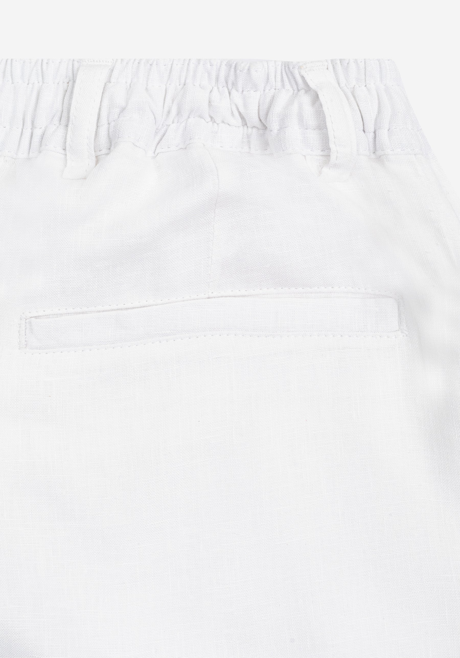 Moon White Soléa Pure Linen Pants