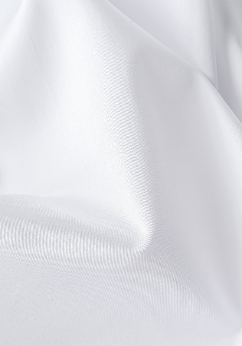 Supreme White Luxe Twill Shirt - Wrinkle-free