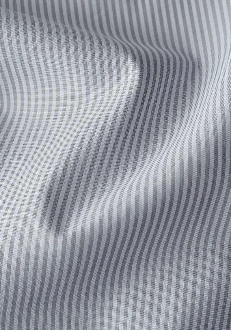 Rusty Grey Stripe Poplin Shirt