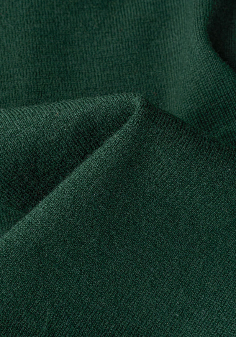 Cypress Green Merino Wool Blend Pullover