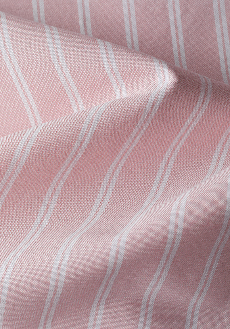 Blush Pink Stripe Heavy Oxford Shirt