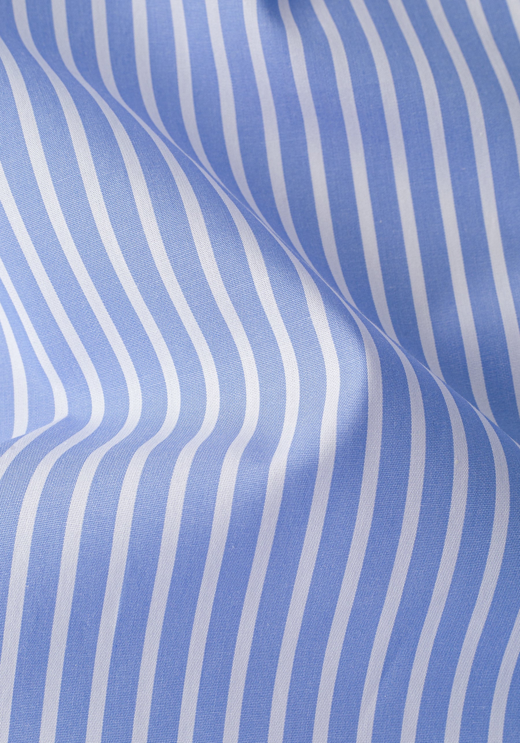 Lagoon Blue Stripe Poplin Shirt